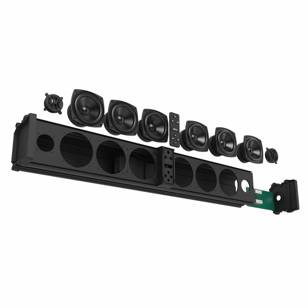 ACV | SBD328BTL | саундбар морской 81см/AUX/RCA/500W/LED/BT v5.3/Dclass/IPX6 | 2