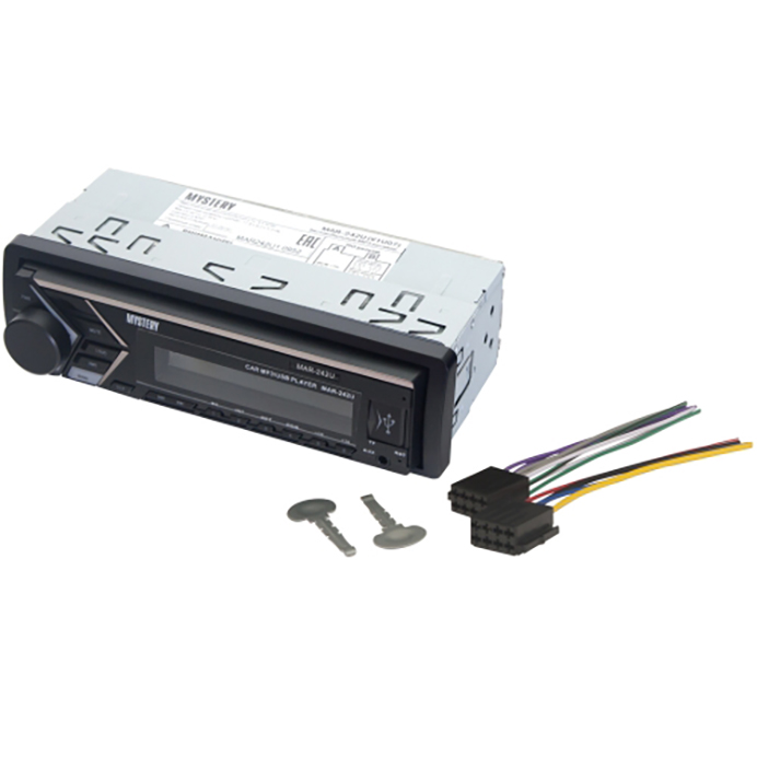 Mystery | MAR-242U | 50х4, красная подсветка, USB, SD, AUX, 1RCA | 3