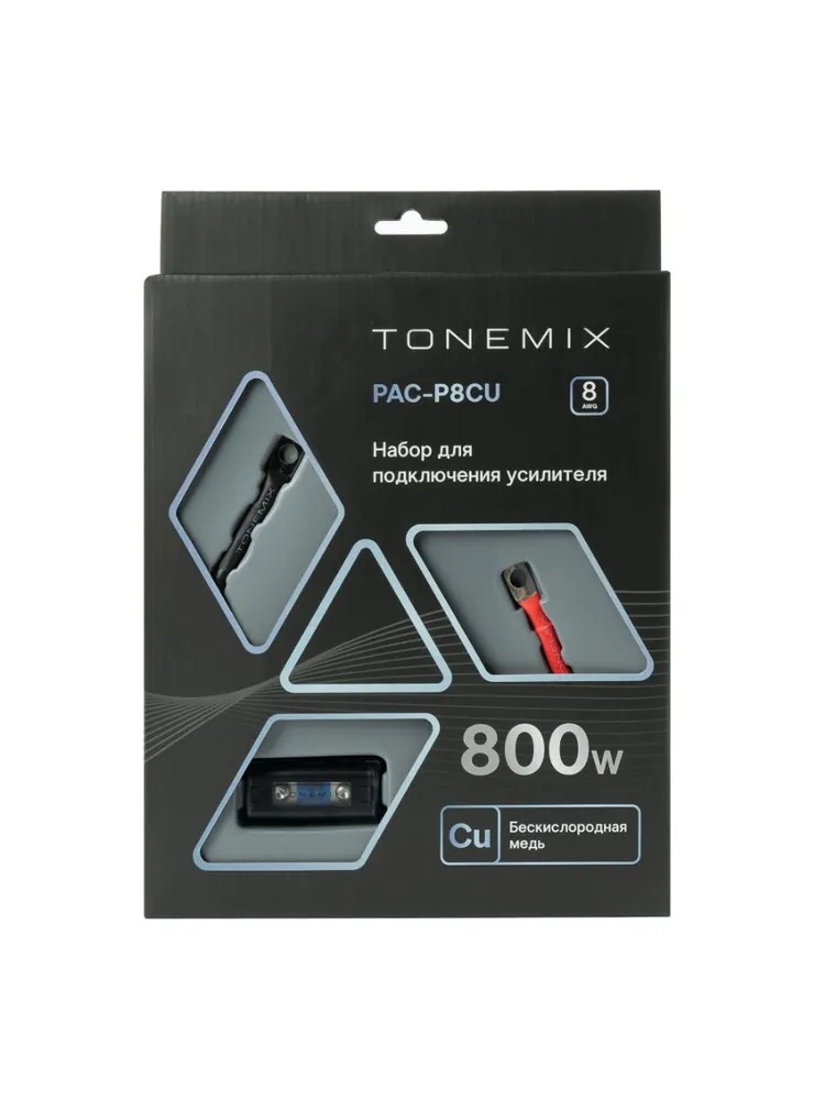 Tonemix | PAC-P8CU | для усилителя, сил. каб 8Ga, МЕДЬ  | превью 1