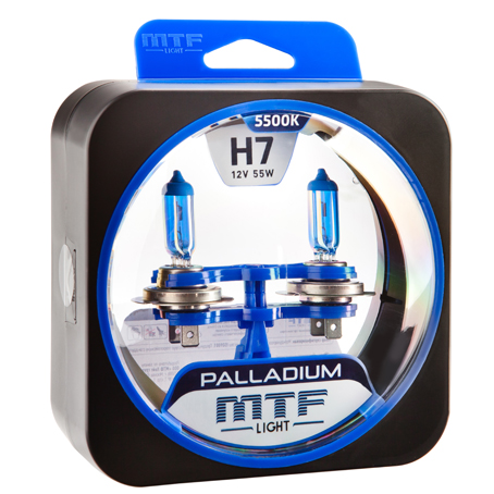 MTF | Palladium H7 | 12V 55W комплект ламп накаливания, 5400K | 1