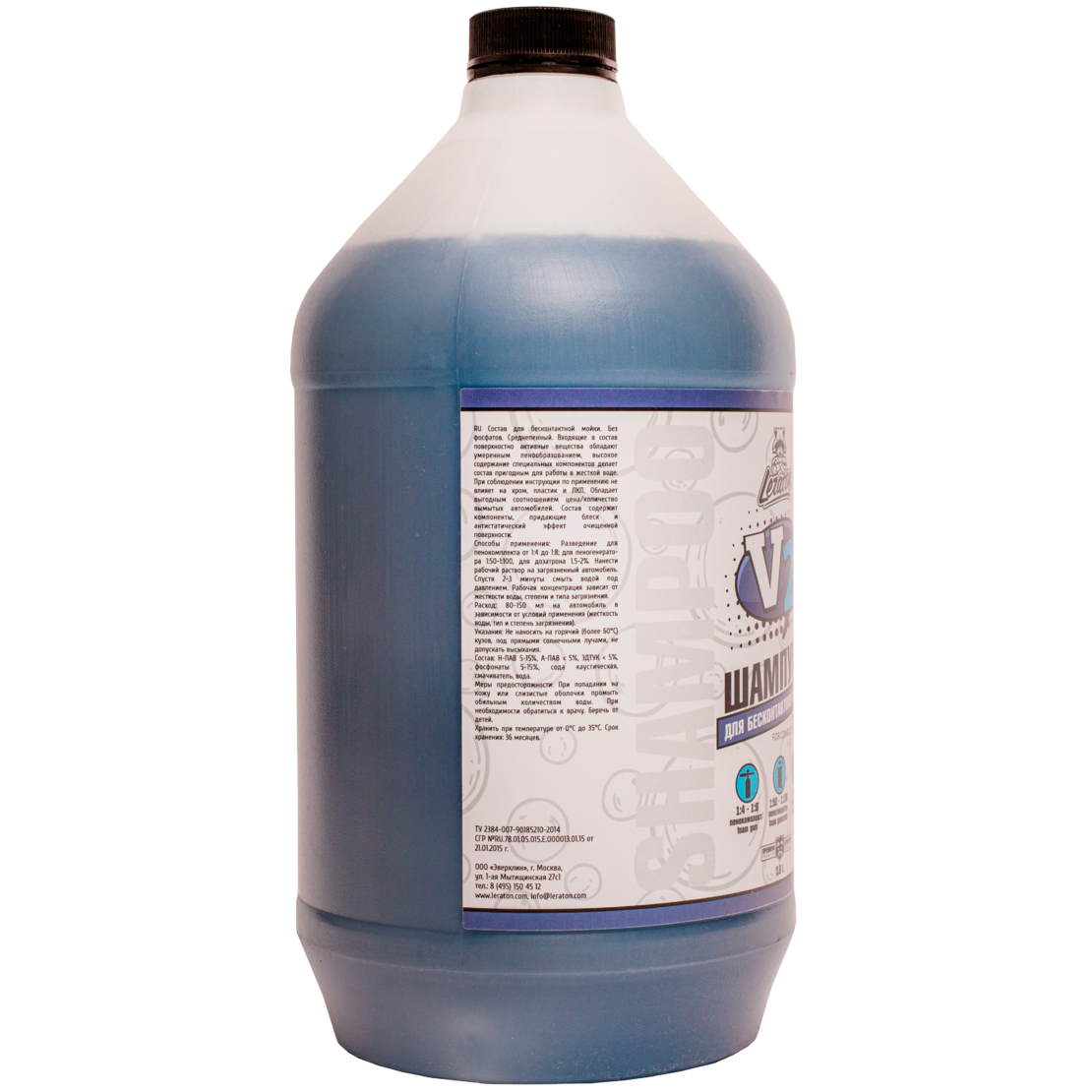 LERATON | V2 | Шампунь для бесконтактной мойки LERATON V2 3,8л | 2