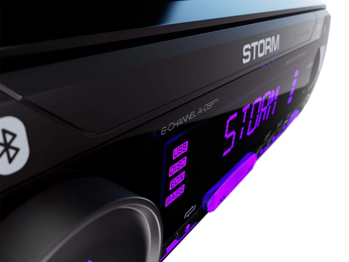 AurA | STORM-678DSP | Ai-DSP (6 RCA, 4V), FLAC 24bit, BT 5.3, APP, RGB, D-SWC, ДУ | 8