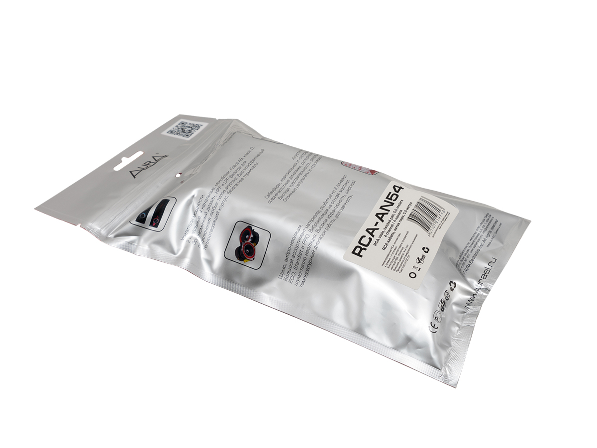 AurA | RCA-AN54 MkII  | RCA-кабель 5 метра, 4 канала, угловые коннекторы, витая пара | превью 3