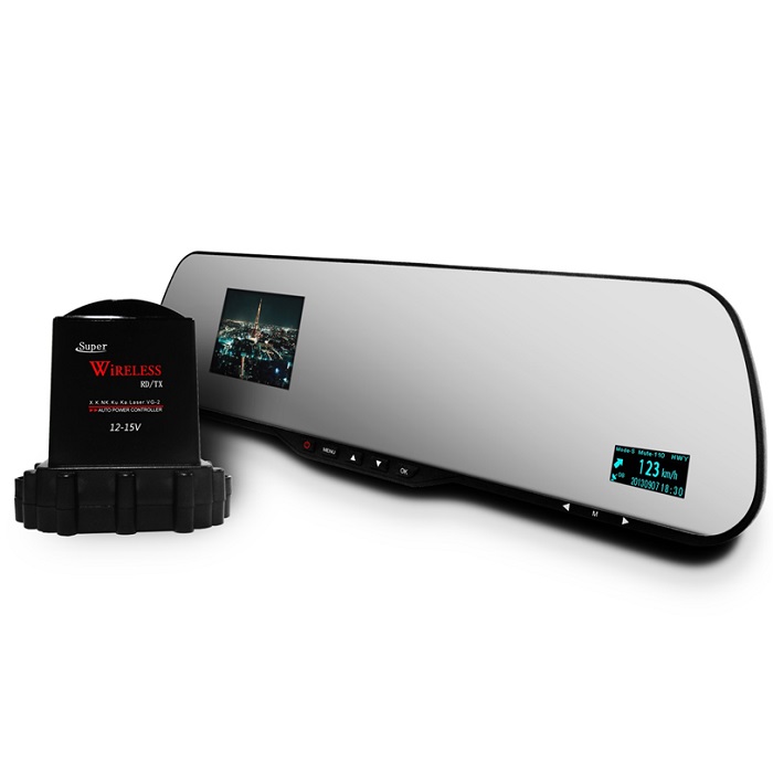 Prestige | 559 ST | Зеркало ! GPS,Full HD рег-ор 2.7" экр + РАЗНЕСЕННЫЙ беспроводной радар | 1