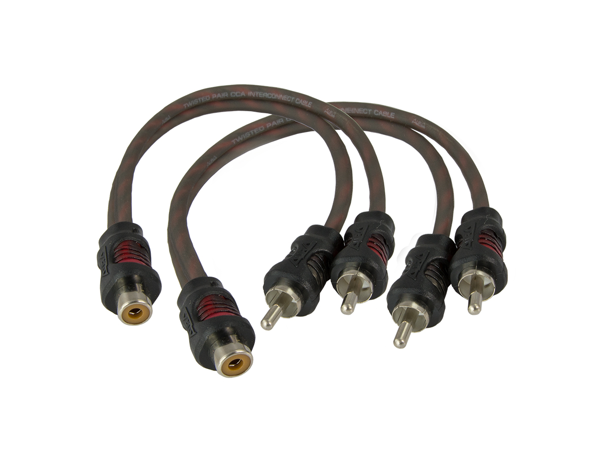 AurA | RCA-0Y11 | Y-кабель 0.2 метра, 1 мама/2 папы, 2 канала, витая пара, 2ШТ. | превью 1