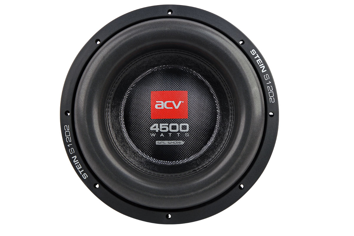 ACV | STEIN S12D2 V2 | 12", RMS 1500Вт/зв.катушка 3"/2+2Ом/Чувст.84дБ | 2