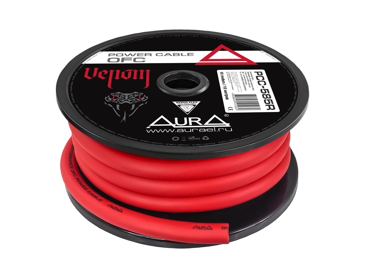 AurA | PCC-585R | 000 GA (85мм²) бескислородная медь (OFC), цена за 1 метр, красный, бухта 10м | превью 1