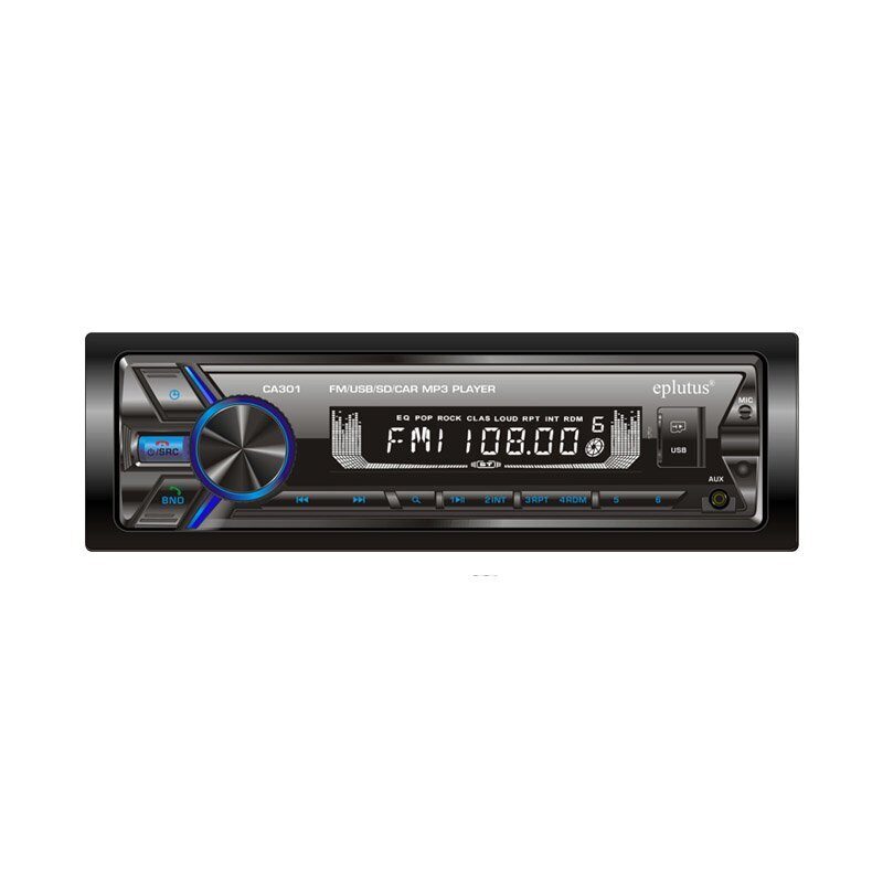 Eplutus | CA301 |12V 45 Вт х 4. BT/USB/FM/AUX Поддержка Micro SD, Синяя подсветка кнопок, Пульт ДУ | превью 1