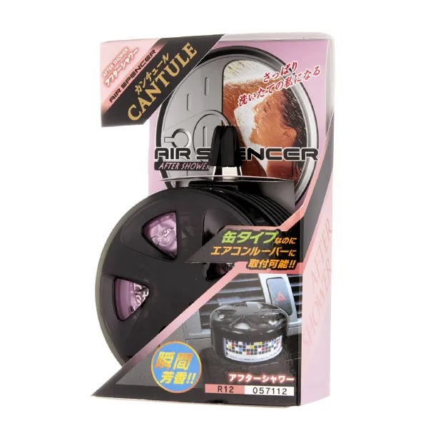 EIKOSHA| (R-12) | Ароматизатор + холдер на дефлектор AIR SPENCER CANTULE - AFTER SHOWER| 1