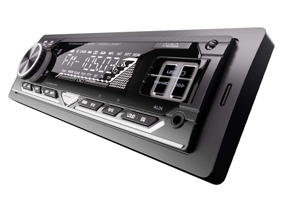 AurA | FIREBALL-304BT | 24V, 4х36w, FLAC, 2xUSB/BT, APP, 1 пара RCA, белые кнопки | 3