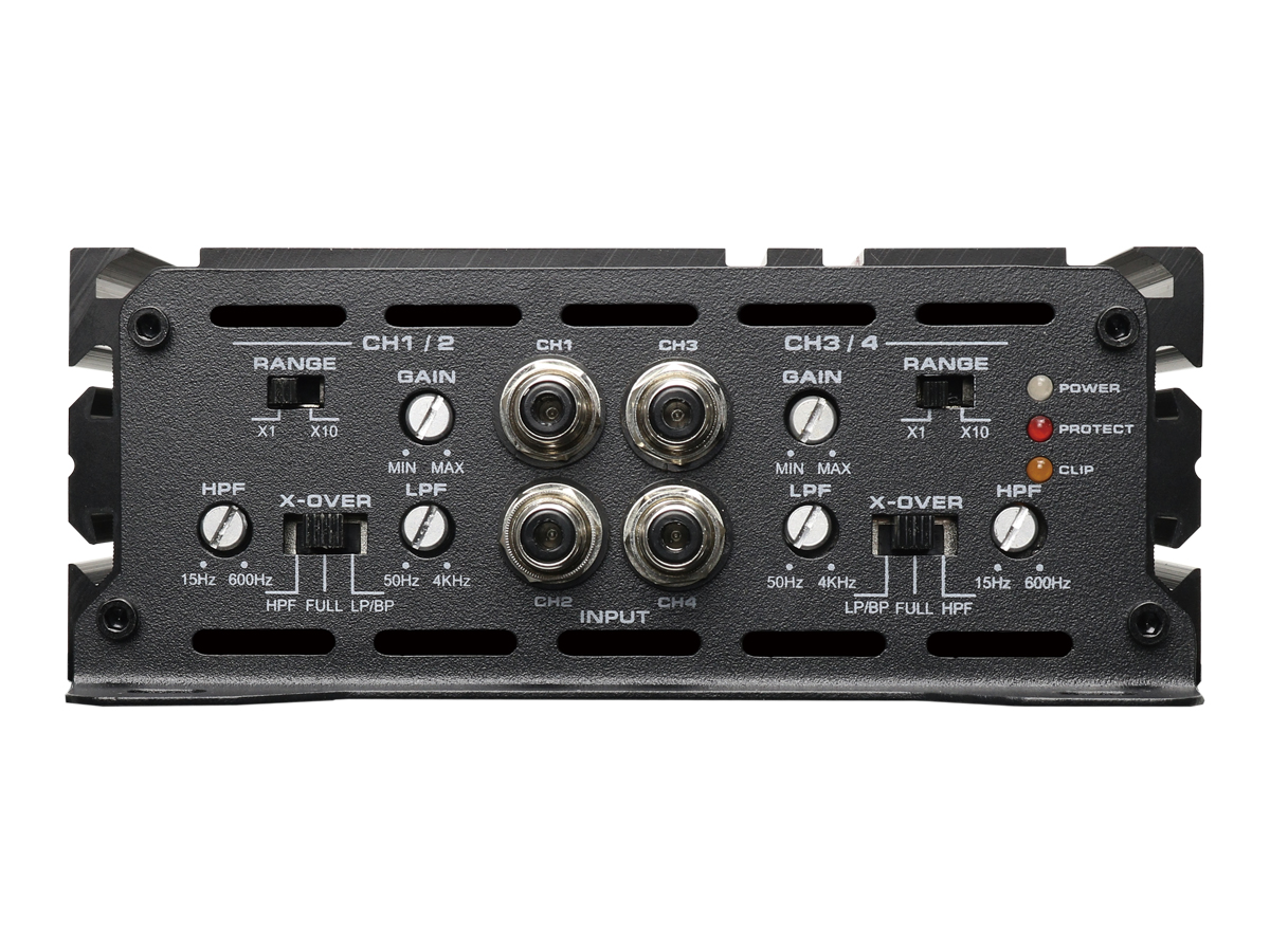 AurA | VENOM-D4.200 AE | 4x200w (4 OHM), 4x350w (2 OHM), 2x750w (4 OHM), LPF/HPF/BPF | 3