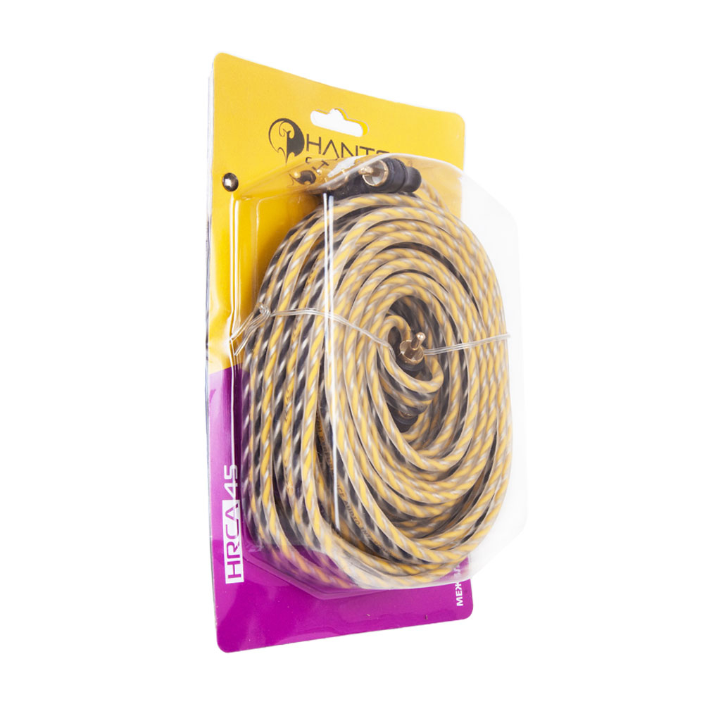 KICX | HRCA45 | RCA-кабель 5 метров, 4 канала, медно-алюминиевый, витая пара | 3