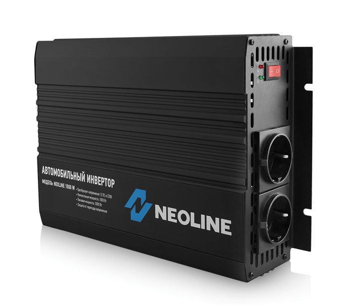 Neoline | 1000W | Преобразователь напряжения 12V-220V, 1000Вт (Пик 2000Вт), порт USB | превью 2