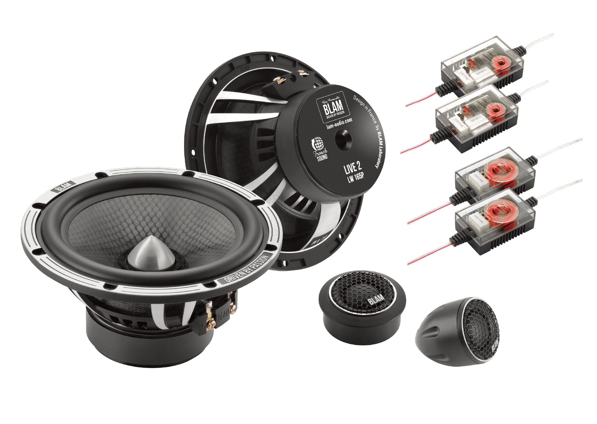 BLAM | L165P | 2-х полос.комп. акуст,6,5" (16см),90/180Вт, 50Гц-25кГц, 3Ом,91.7 дБ + кросс.| превью 1