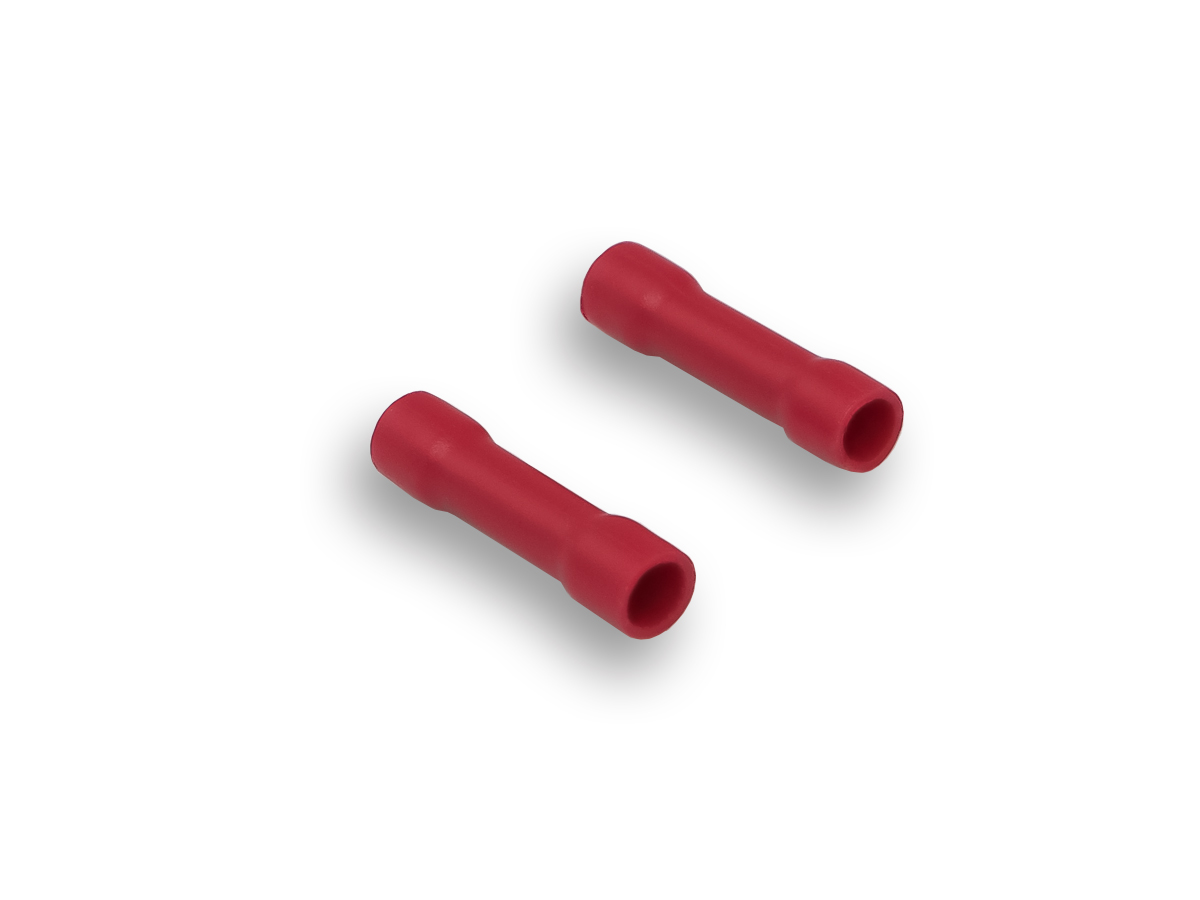 AurA | ATB-1155 | Трубка-коннектор, красная, диаметр кабеля: 0,5 - 1,5 mm, уп. 100шт. | превью 1
