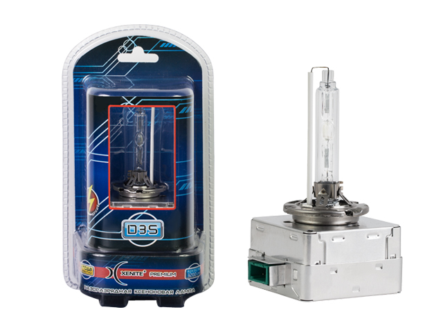 XENITE | PREMIUM D3S 4300K | Комплект 1шт D3S 4300K , яркость+20% | 1