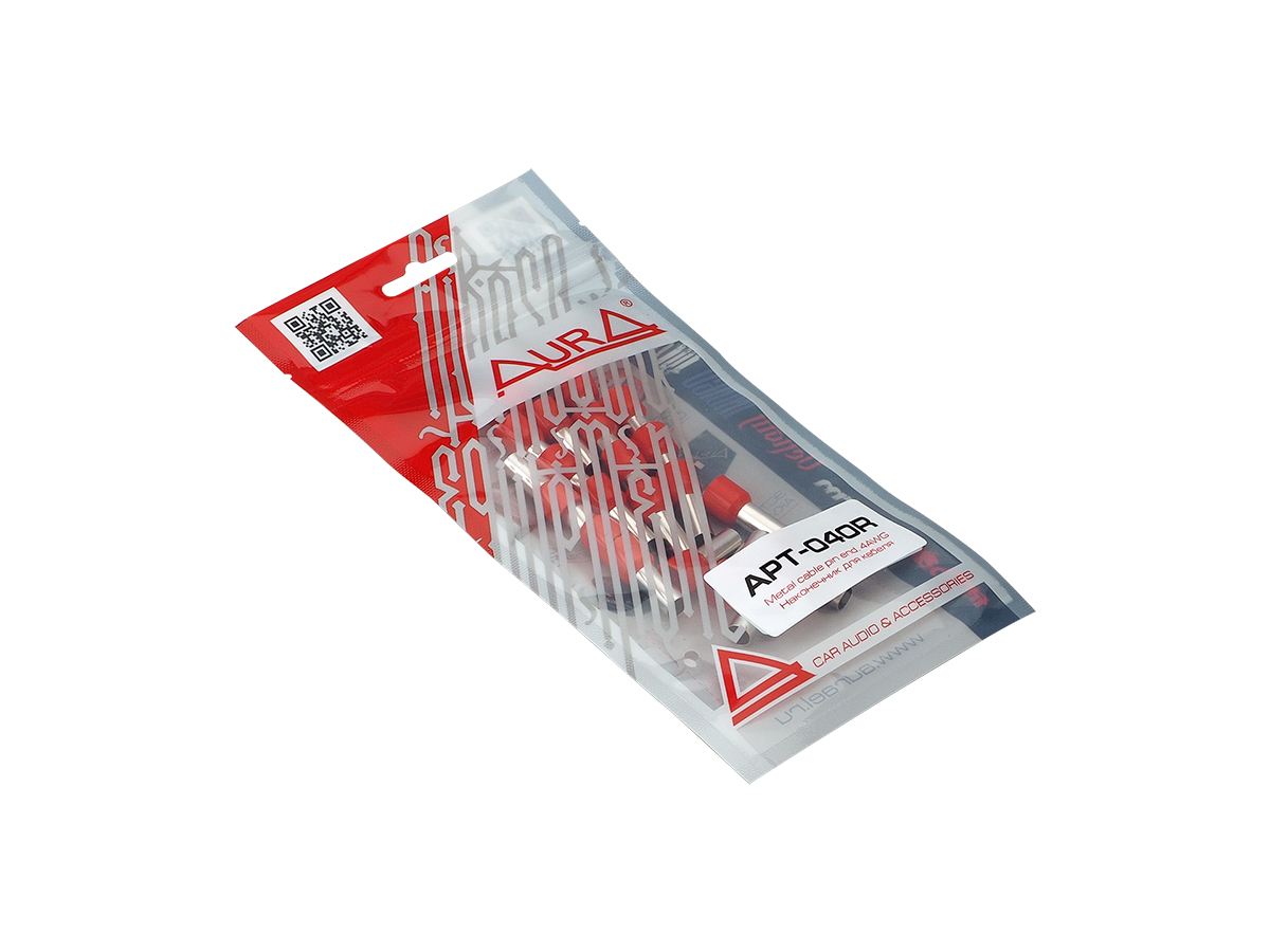 AurA | APT-040R | Гильза силовая, 4Ga (21мм2), КРАСНАЯ, комплект 20шт., Nickel | превью 2