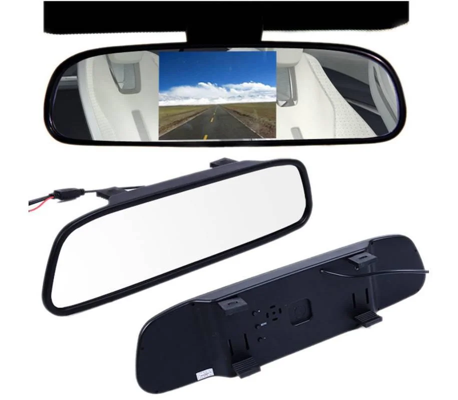 Eplutus | CX-500 |ЖК-мон 5" встроенный  в зеркало з/ вида для крепл. на штатное зе-о | превью 2