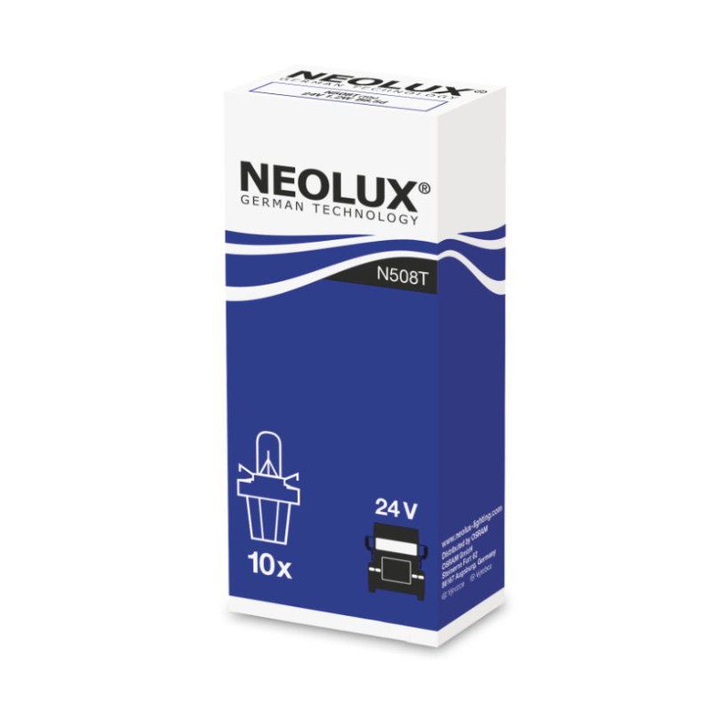 NEOLUX 1.2W | N508T | Лампа 1.2W 24V 8.5D 1уп. 10шт. | превью 1