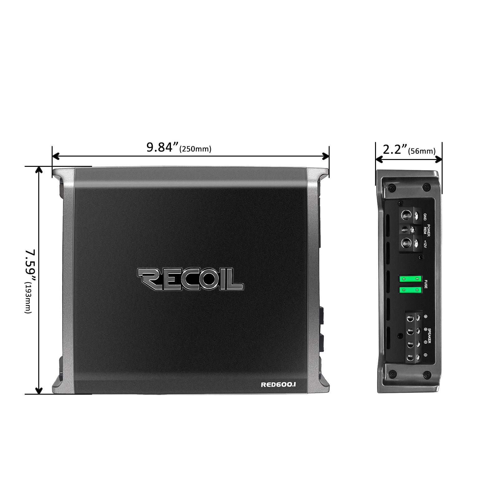 Recoil | RED600.1 | 1-х канальный усил., 1х310/520/660W | 7