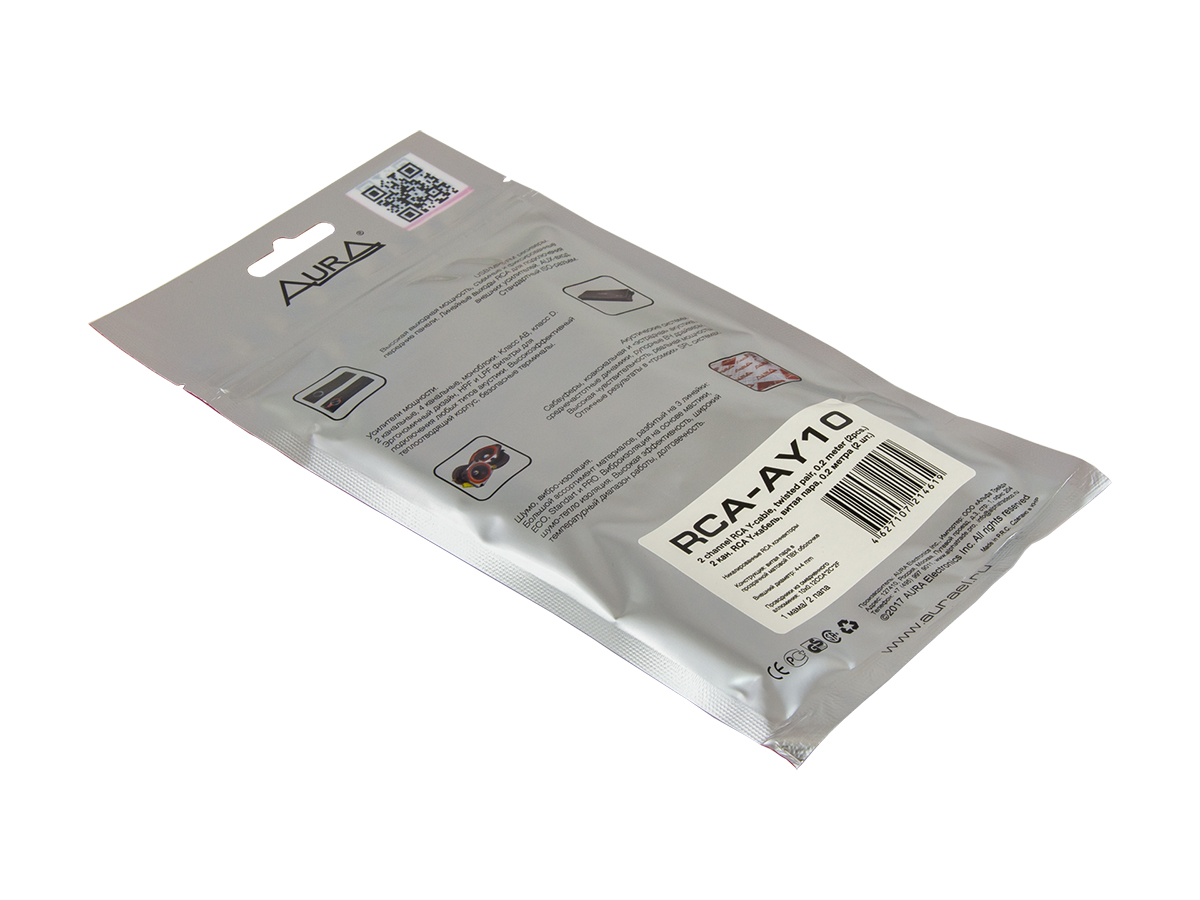 AurA | RCA-AY10 MkII | Y-кабель 0.2 метра, 1 мама/2 папы, витая пара, 2 ШТ. | превью 3