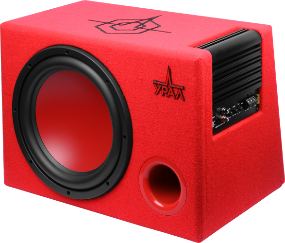 Ural | УРАЛ АС-У12А КРАСНЫЙ | 12" (30 cm), 300/900w, 93 db, 20-250 Hz, ДУ | превью 2