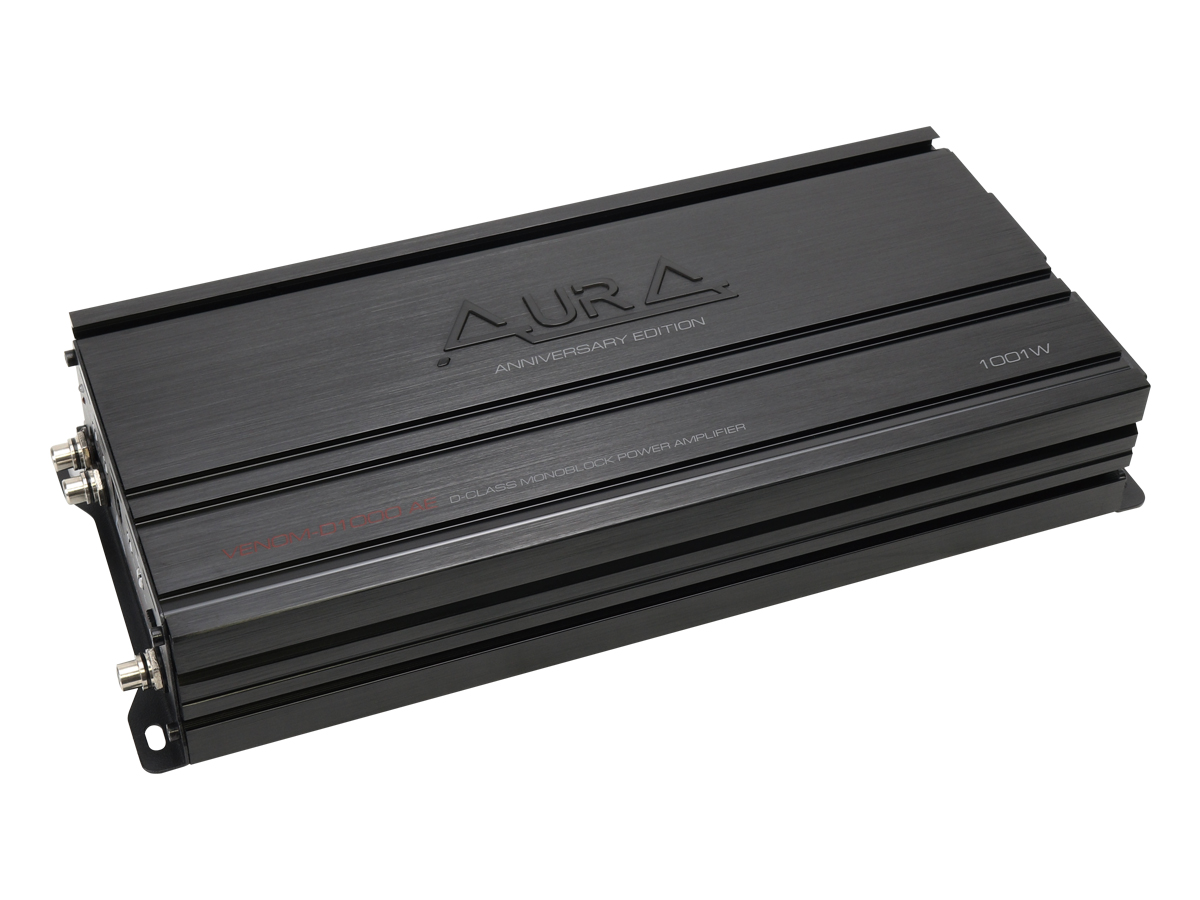 AurA | VENOM-D1000 AE | 550w (4 Ohm), 1x800w (2 Ohm), 1x1000w (1 Ohm), 20Hz - 250Hz, ДУ | 4