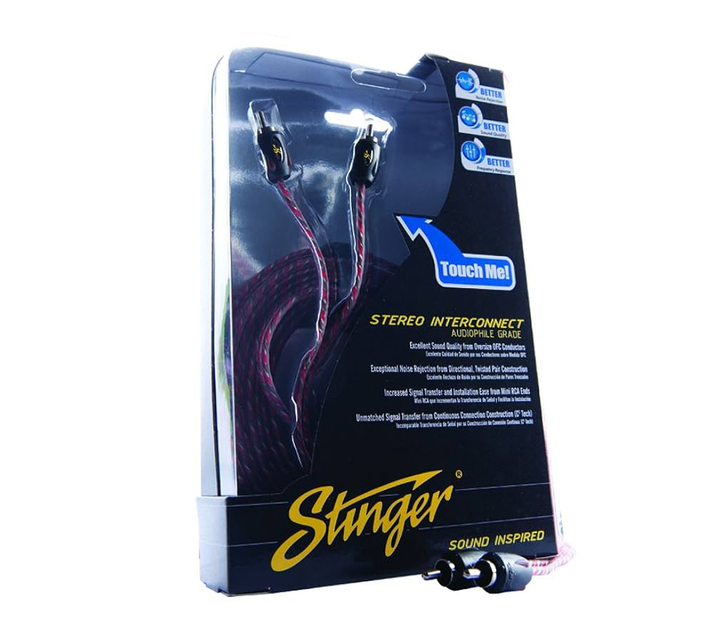 Stinger | SI 4217 | RCA-кабель 5 метров, 2 канала, витая пара | превью 3