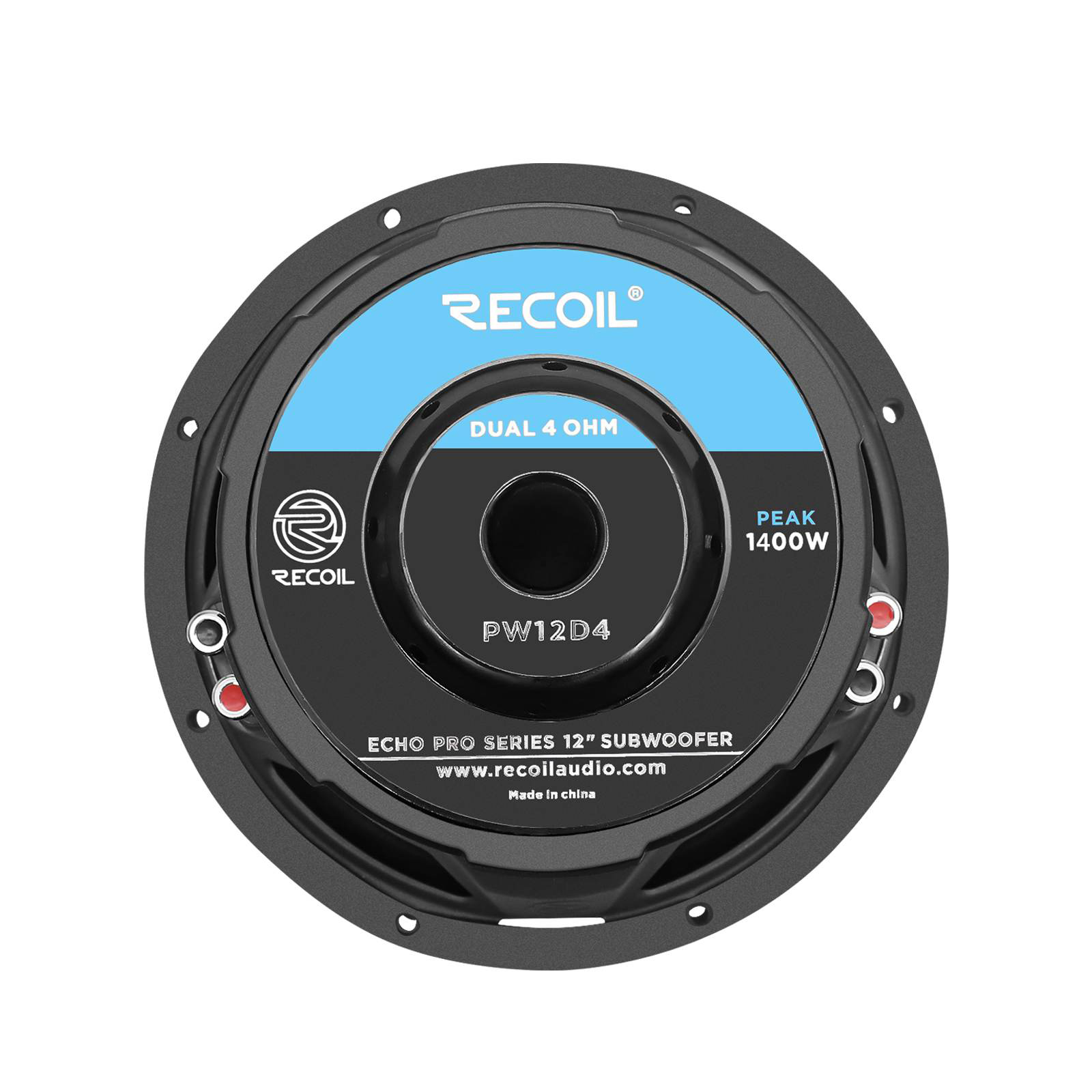 Recoil | PW12D4 | Сабвуферный динамик, 12"(300мм),  Ом,  RMS/Peak- 700W/1400W   | 5