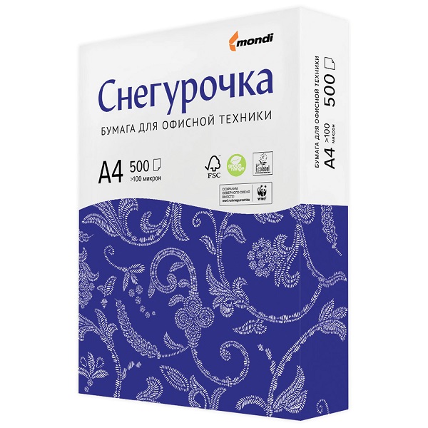 Бумага для принтера | СНЕГУРОЧКА | А4 500 листов | превью 1