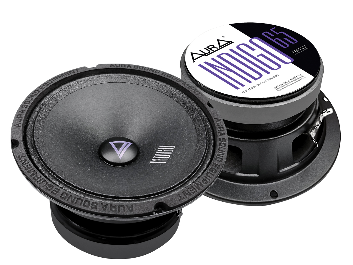 AurA | INDIGO-65 | 6.5" (16.5cm), ПАРА, 4 Ом, 81/161w, 94db, 120Hz-18kHz, 73.5mm | 1