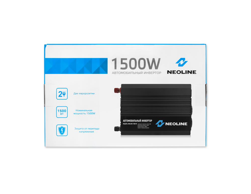 Neoline | 1500W | Преобразователь напряжения 12V-220V, 1500Вт (Пик 3000Вт), порт USB | превью 3