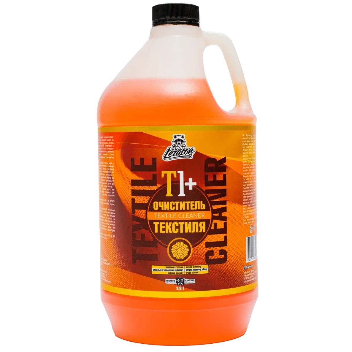 LERATON | T1+Strong | Супер-концентрированный очиститель текстиля LERATON (концентрат) 3,8л | 1