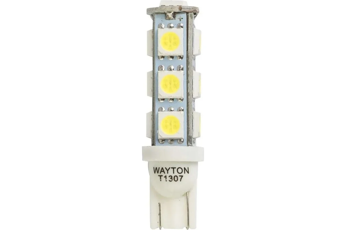 WAYTON | T10 W5W T1307 | 13SMD Диодная лампа без цоколя , 130Lm 12V, белая уп.2шт | превью 3