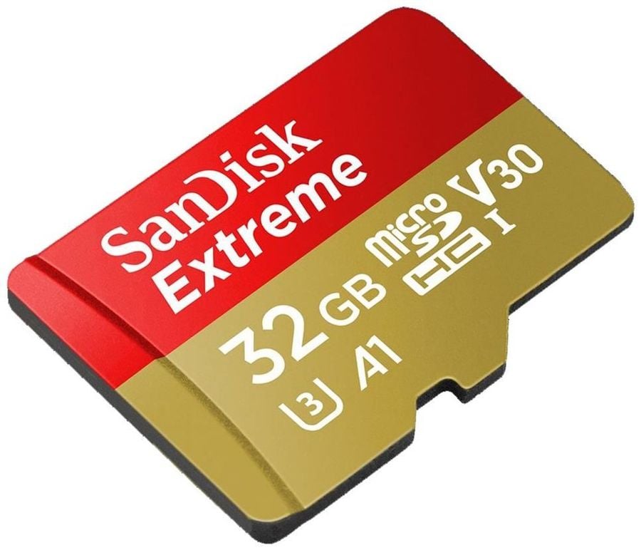 SanDisk | MicroSD 32Gb UHS-I U3 | Карта памяти без адаптера Class 10 Extreme A1 V30 UHS-I U3 | 2