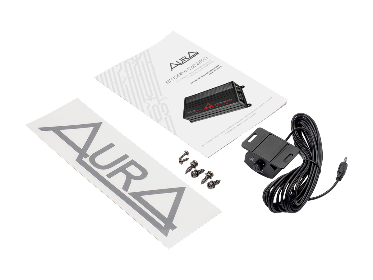 AurA | STORM-D2.250 | 2x250w (4 Ohm), 2x375w (2 Ohm), 1x750w (4 Ohm), Hi-level, LPF/HPF/BPF, ДУ | 5