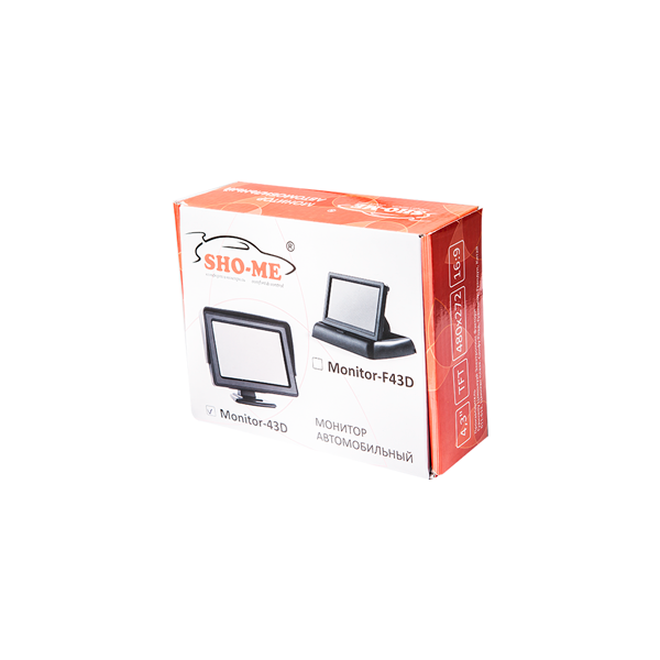 Sho-me | Monitor-43D N |  4,3 дюйма/: два входа V1V2, Питание: DC 12-24В | превью 3