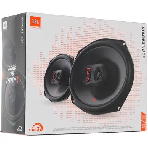 JBL | STAGE3 9637 F | 6"x9" , 3-полосные, 3 Ом, MAX 225 Вт, RMS 75 Вт, 40 - 20 000 Гц, 93 Дб | 5