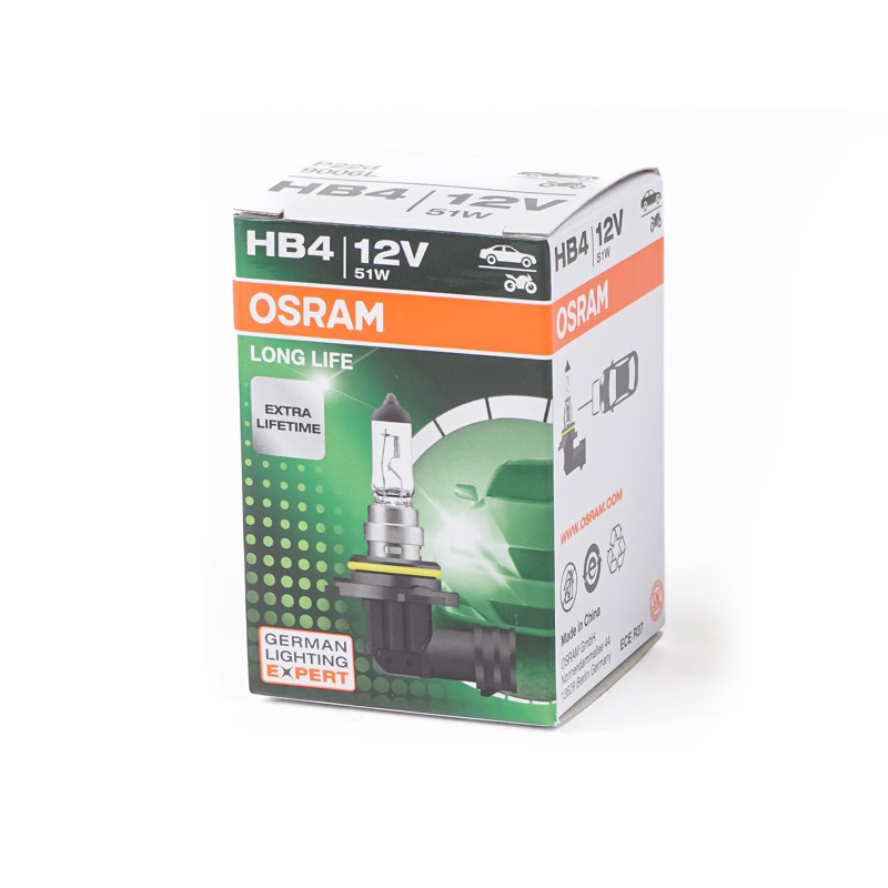OSRAM | HB4 9006L | LONG LIFE Halogen | Лампа HB4 12V 51W | 1