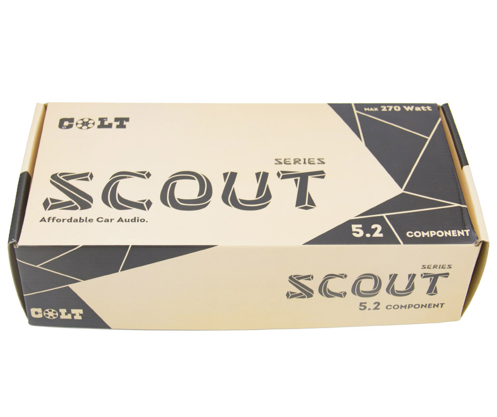 COLT | SCOUT 5 component | 13cm, 2-х полосная, компонентная, RMS 60Вт, MAX 270Вт. 93 Дб | 4