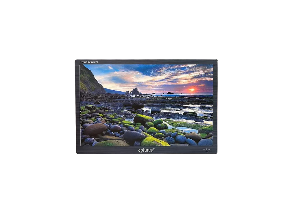 Eplutus | EP-175TD Black | 17" встроенный DVB-T2, USB, внутренний аккумулятор | 1