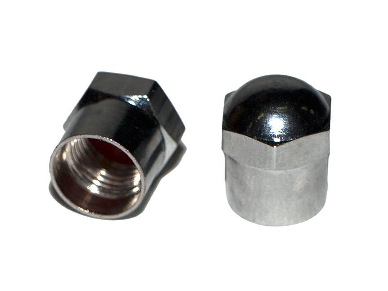 Dollex | 100KV-04MX| Колпачок вентиля металлический хром (уп. 100 шт.) 1шт. | превью 1