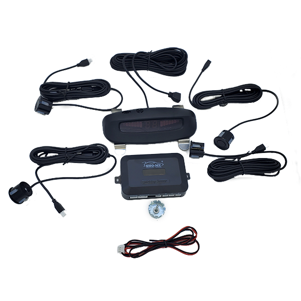 Sho-me | Y-2620 Black |4 датчика цв.диспл.уст  в задней части автомобиля  перех.кольца, 22mm | превью 3