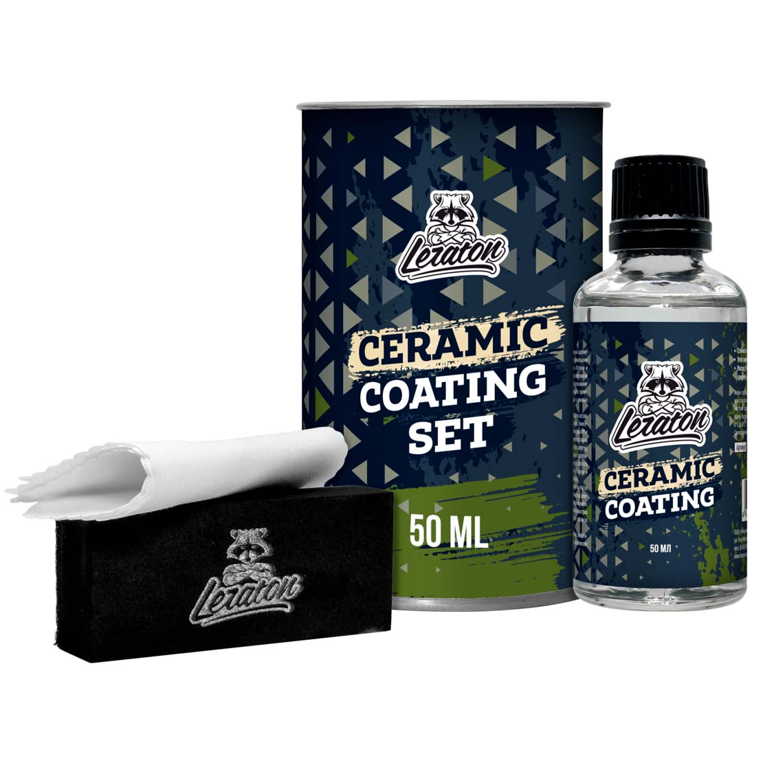 LERATON | PRO | Керамическое покрытие для кузова (набор) LERATON Pro Ceramic Coating SET 50мл| 1