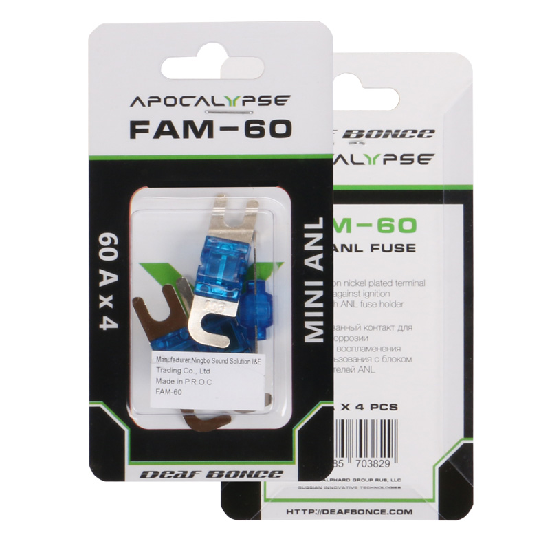 DEAF BONCE | APOCALYPSE FAM  60 | Предохранитель miniANL 60А 4 шт | 1