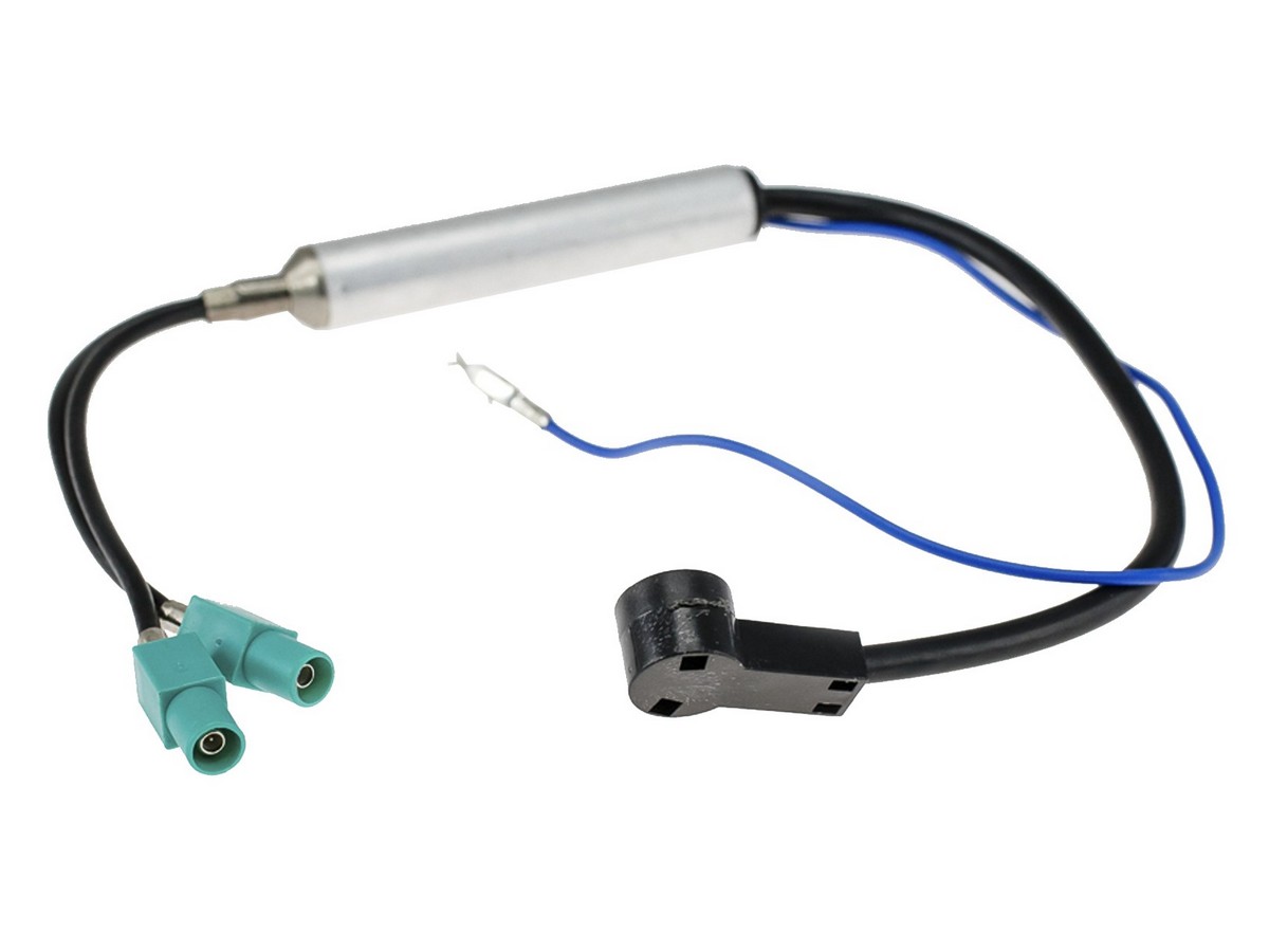 AurA | ANC-FK12 | Twin FAKRA-ISO антенный переходник  VW/Audi/Skoda/Seat с питанием двойной | 1