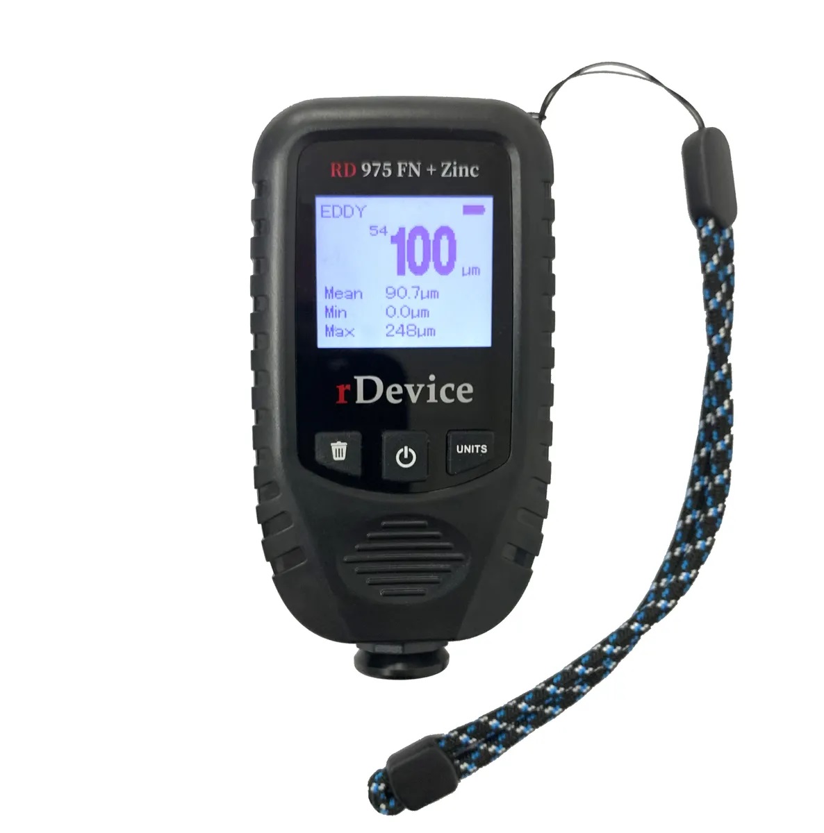 Толщиномер | RDEVICE RD-975 FN+Zinc+ ЧЕХОЛ |  Все металлы  диап. -10 до +50 Проверяет оцинковку | превью 1