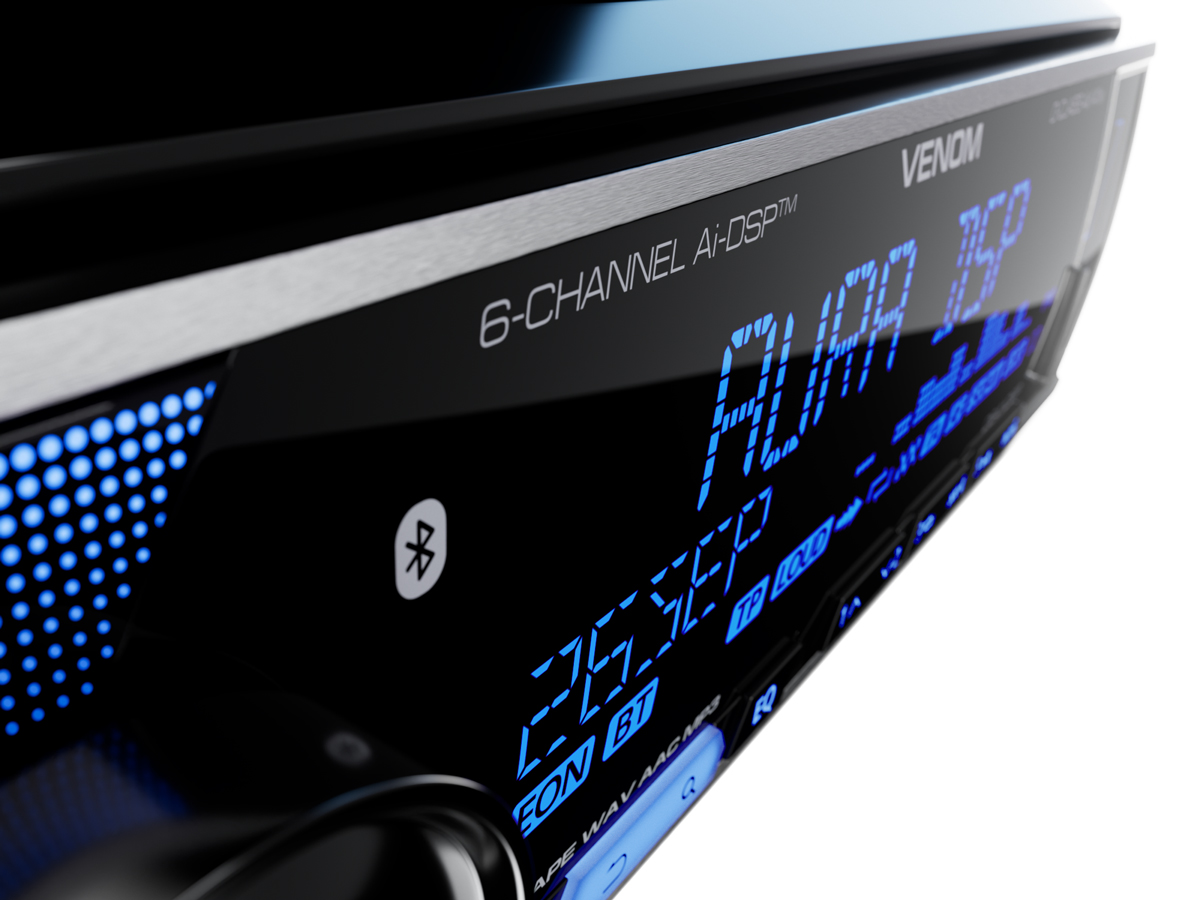 AurA | VENOM-D641DSP | D-CLASS 4х141w, Ai-DSP (6 RCA, 4V), FLAC, BT 5.3, 3-ZONE RGB, D-SWC, ДУ | 4