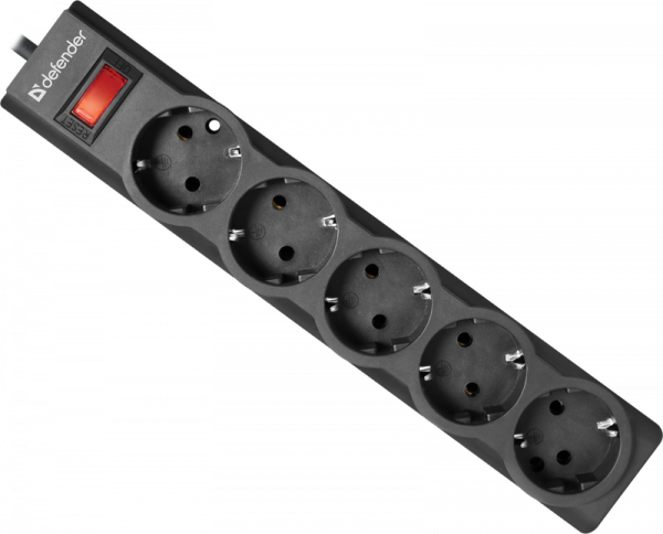 Defender | ES largo | Сетевой фильтр Defender ES largo / 5m / 5 розеток| 1