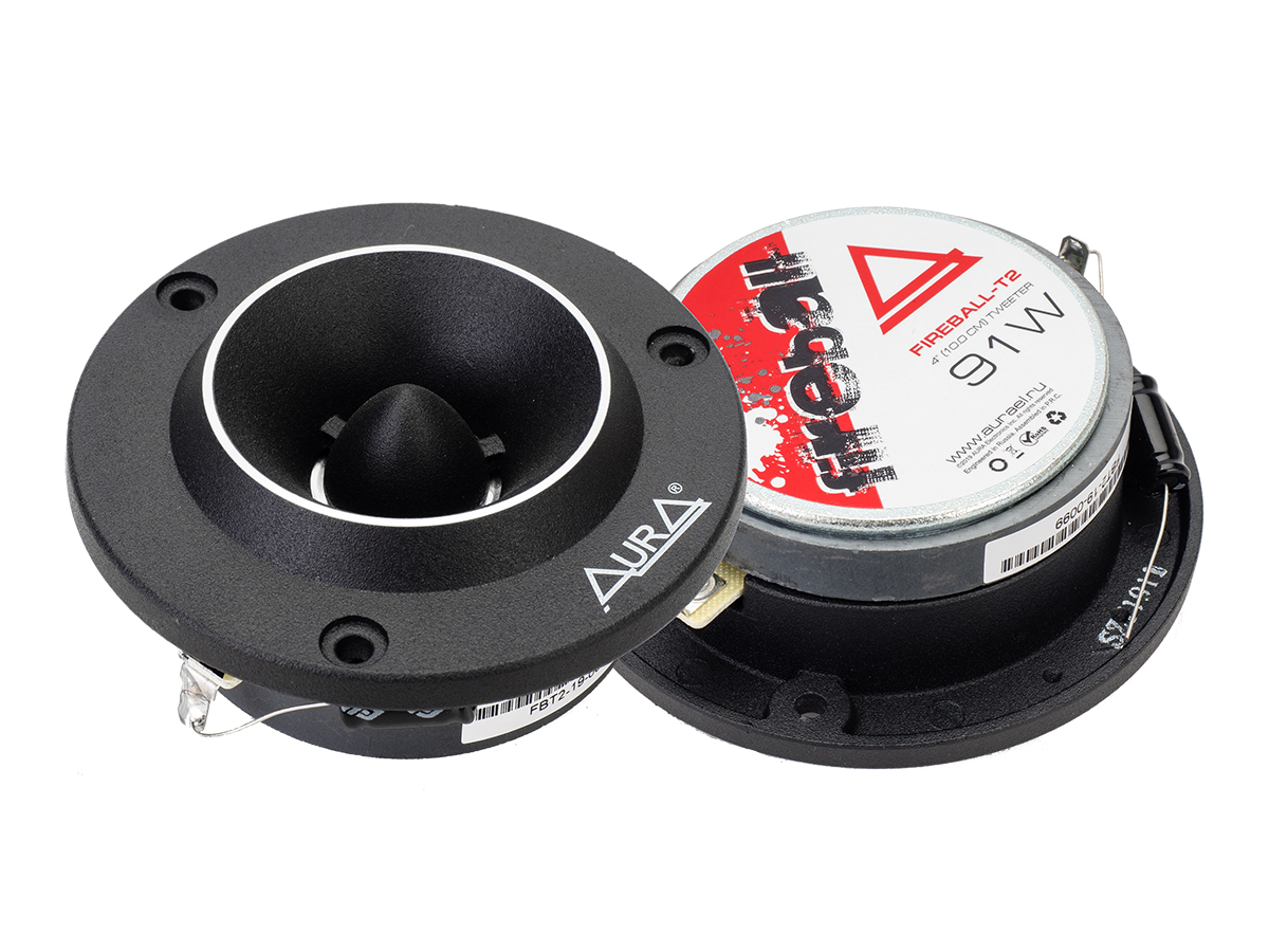 Акустика эстрадная AurA FIREBALL-T2 ВЧ 4 (10cm), ПАРА, 4 Ом, 5191w, 100db, 3kHz - 20kHz, 28mm
